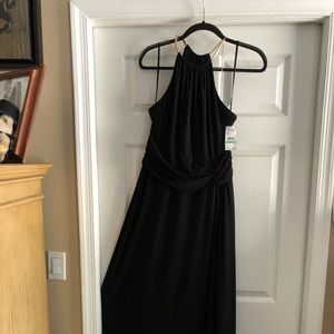 Black floor length formal gown size 8 ~ NWT
